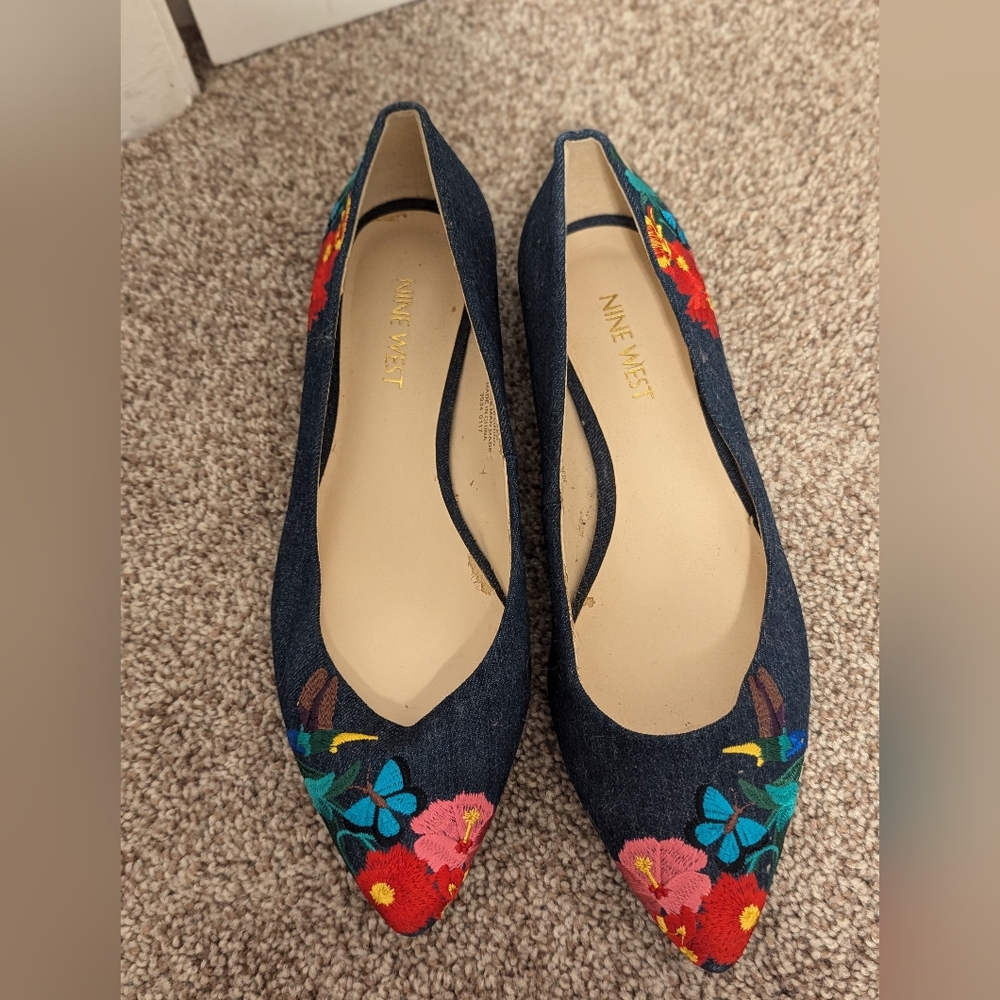 Nine West floral flats